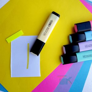 ماژیک هایلایتر مدل فانتزی رنگ زرد