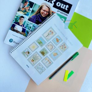 دفتر 2 خط سیمی 60 برگ جلد شده مدل پاستلی طرح 105 | دفتر زبان 2 خط