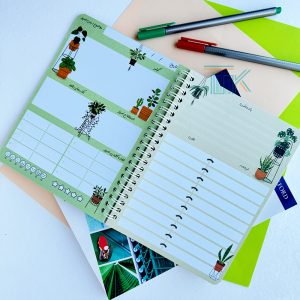 دفتر برنامه ریزی زبان من مدل پلنر طرح گلدون (سایز A5)